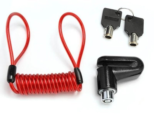 Zapięcie blokada do koła hulajnogi / roweru / motocylku zamek Alogy