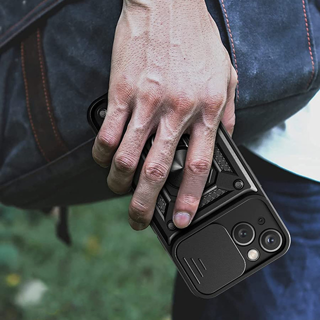 Alogy Camshield Stand Ring Etui na telefon z osłonką na aparat do Apple iPhone 14