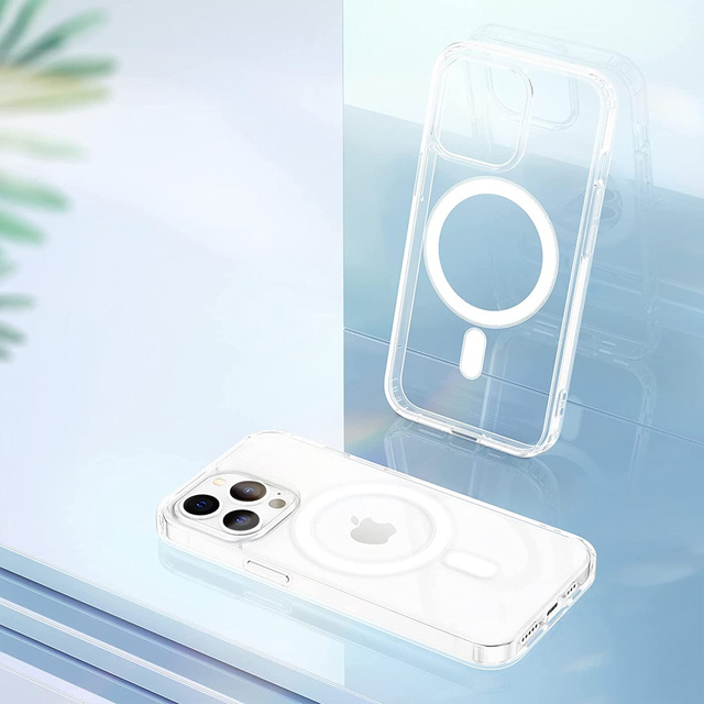 Alogy Etui do telefonu Ultra Slim Mag do ładowarek Qi do Apple iPhone 13 Pro Max Przezroczyste