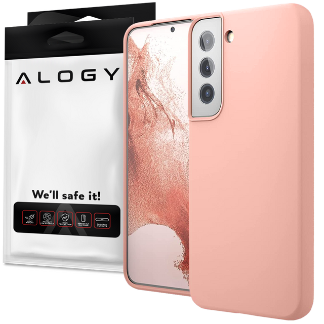 Alogy Thin Soft Case Etui ochronne do telefonu do Samsung Galaxy S22 Plus Różowe