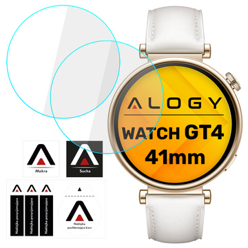 Alogy Screen Protector Watch+ 2x Szkło Hartowane ochronne na smartwatch do Huawei Watch GT 4 41mm