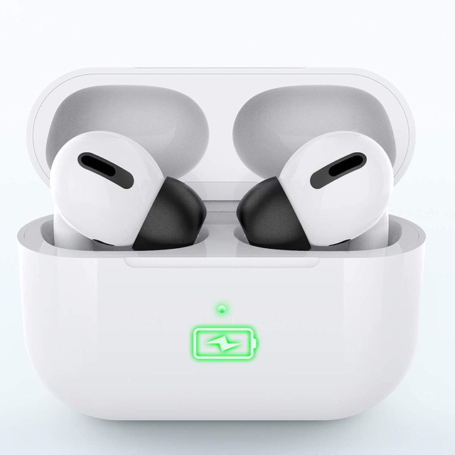 Alogy 6x Nakładki silikonowe zapamiętujące S M L do Apple AirPods Pro czarne