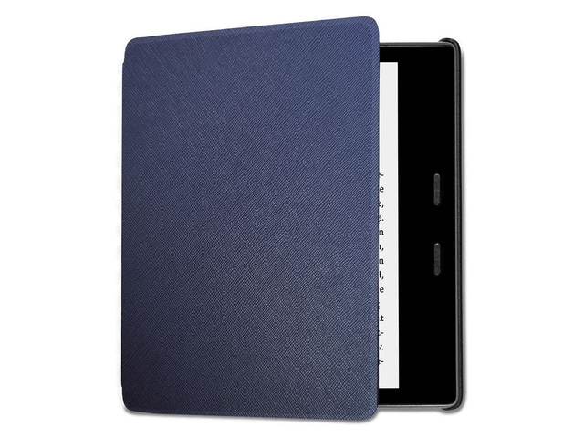 Alogy Etui na czytnik Slim Leather do Kindle Oasis 2/3 granatowe