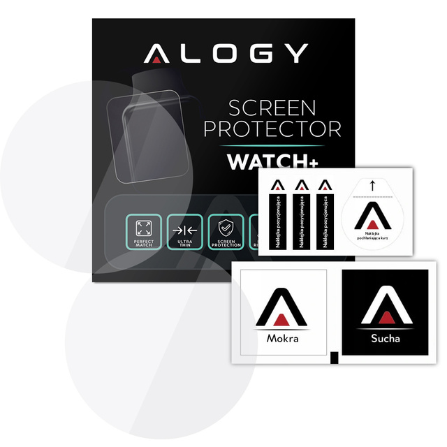 Alogy 2x Szkło Hartowane do smartwatcha do Xiaomi Mi Watch S1 Global