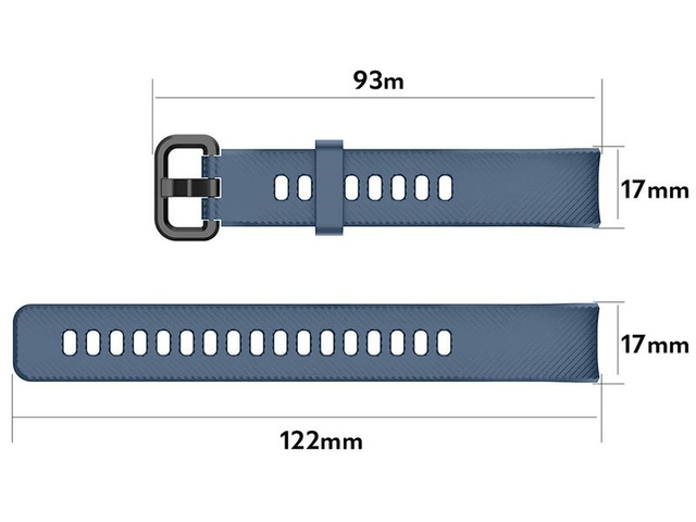 Alogy Pasek do smartwatch gumowy do Honor Band 4/5 Grafitowy