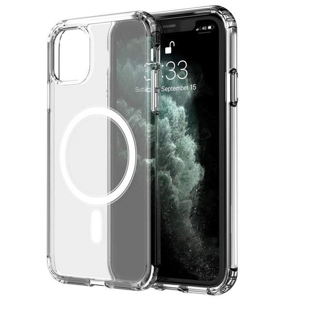 Alogy Etui ochronne na telefon MagSafe Clear Case do Apple iPhone 11 Pro Max Przezroczyste
