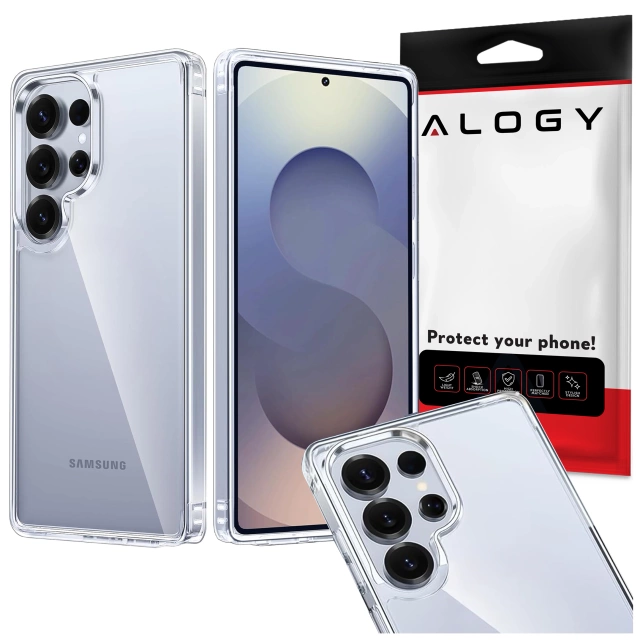 Etui do Samsung Galaxy S25 Ultra obudowa ochronna na telefon Alogy HybridShield™️ Case Przezroczyste