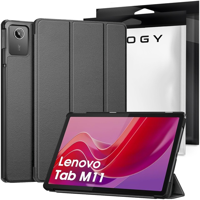 Etui do Lenovo Tab K11 / K11E 11”/ M11 10.95" TB330FU / TB330XU / TB331FC Book Case Cover z klapką obudowa futerał pokrowiec Alogy Szare + Rysik
