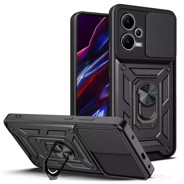 Alogy Etui ochronne Camshield Stand Ring z osłonką na aparat do Xiaomi Redmi Note 12/ Poco X5 5G