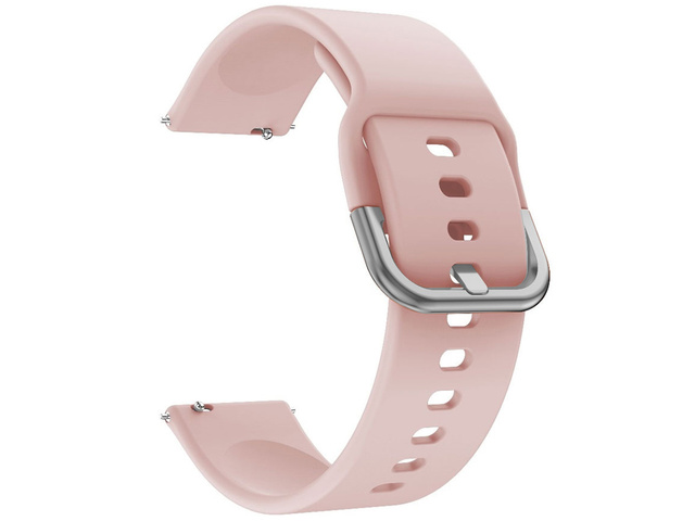 Alogy Gumowy Uniwersalny pasek sportowy soft band do smartwatcha 22mm Różowy