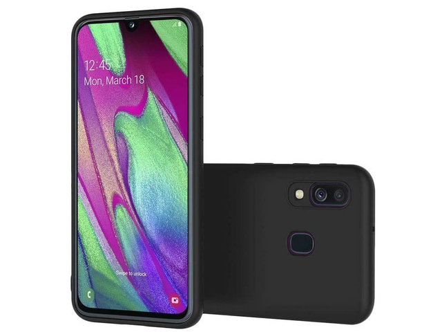Etui na telefon silikonowe Alogy do Samsung Galaxy A40 czarne