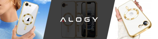 Etui do Apple iPhone 16e Alogy LuxeShield™️ Glamour Luxury Ring obudowa do MagSafe z osłoną aparatów Złote