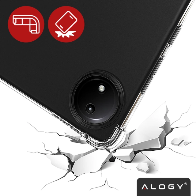 Etui do Redmi Pad SE 8.7" Przezroczyste, Ochronne, Hybrydowe, Wzmocnione Narożniki, Smukłe i Lekkie, Alogy FlexiShield™ ShockProof Case