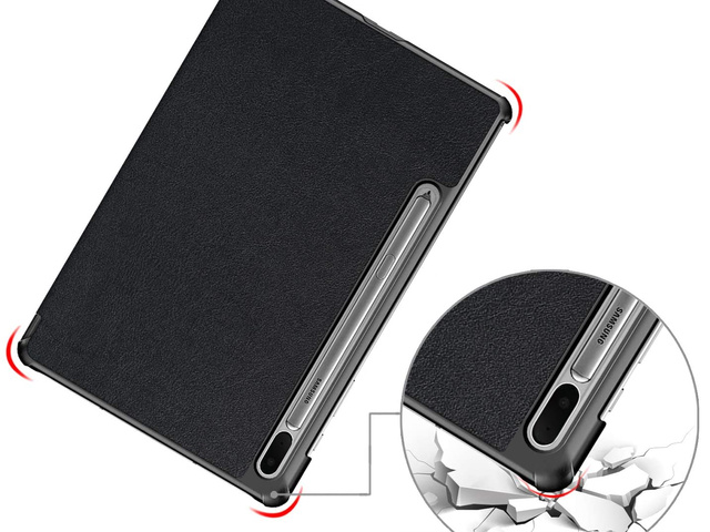Alogy Etui na tablet Smart Book do Galaxy Tab S7 FE 5G 12.4 T730/T736B Czarny