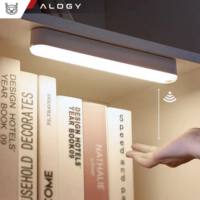 Lampka nocna Alogy Sensor Lamp z czujnikiem ruchu lampa szafkowa biurkowa na magnes Biała