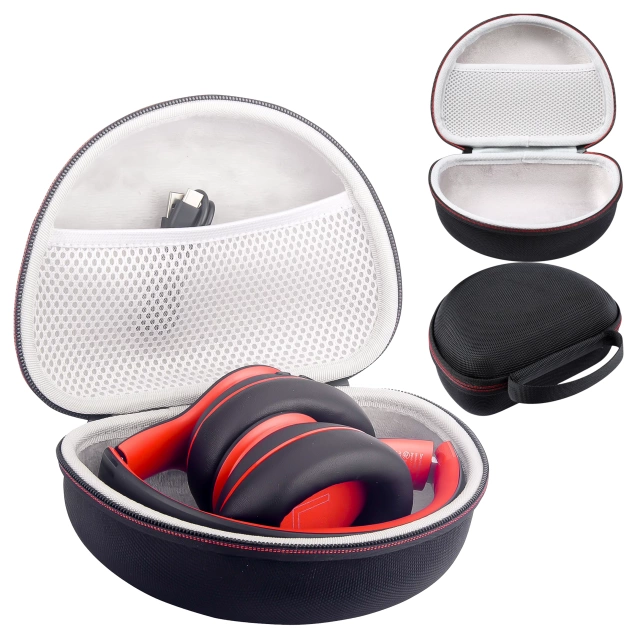 Etui ochronne na słuchawki do JBL Tune 600/510/500/460/450 Alogy Hard Case obudowa ochronna na zamek Czarne