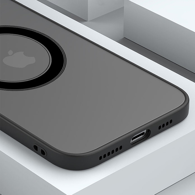 Alogy Hybrid Mag Case do MagSafe Etui do Apple iPhone 13 Mini obudowa z ochroną aparatu Black