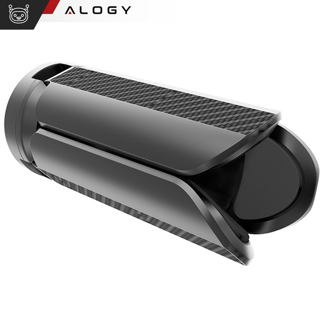 Alogy Uchwyt mini statyw na telefon aparat stojak podstawka regulowany obrotowy 360 Tripod selfie do zdjęć Czarny