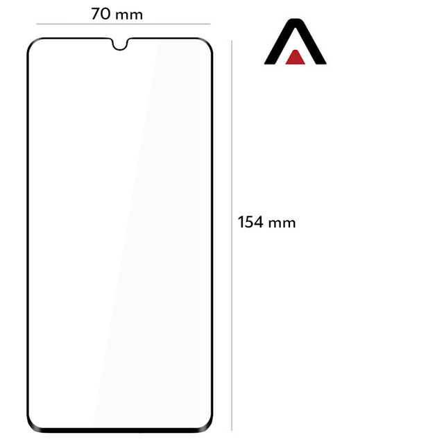 Szkło na telefon Alogy na ekran do Huawei P30 Pro Czarne