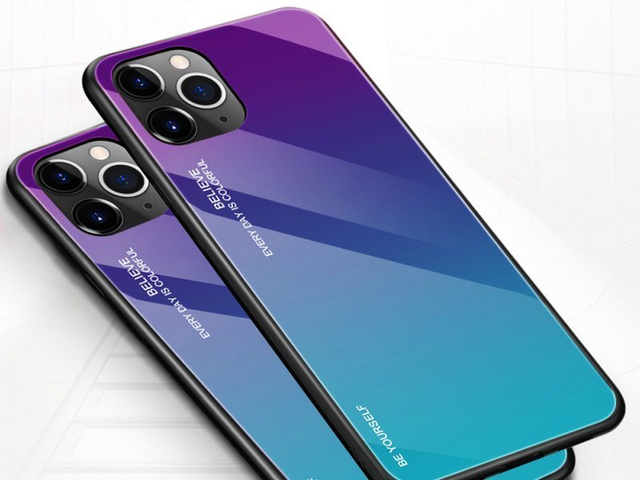Etui na telefon Alogy Aurora do iPhone 11 Pro Max fioletowo-niebieskie 03