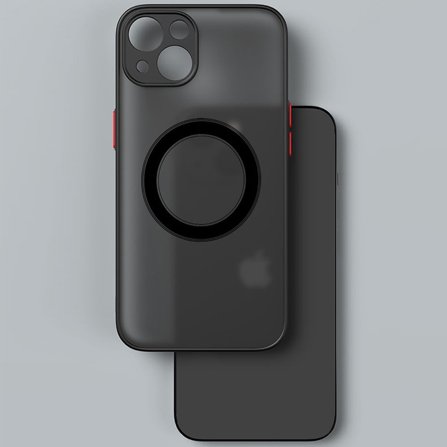 Alogy Hybrid Mag Case do MagSafe Etui do Apple iPhone 13 Mini obudowa z ochroną aparatu Black