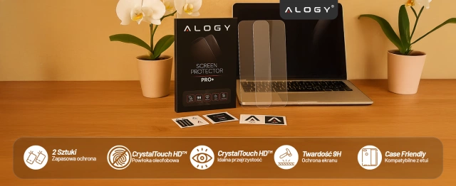 2x Szkło Hartowane Ochronne 9H do Apple iPhone 17 Air, Wzmocnione i Odporne na Zarysowania, Łatwy Montaż Bez Bąbelków, Alogy Heavy Pro+™ – Przezroczyste