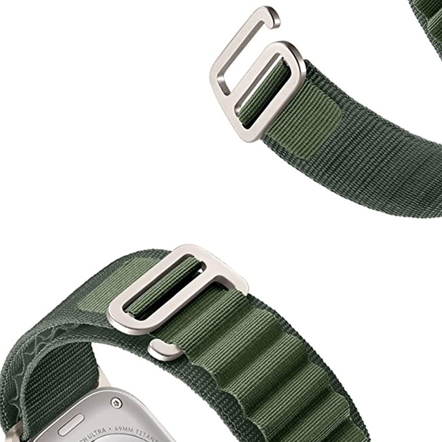Alogy Pasek nylonowy Sport Strap do zegarka do Apple Watch 4/5/6/7/8/SE/Ultra (42/44/45/49mm) Zielony
