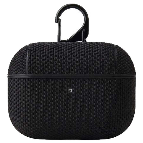 Alogy Etui na słuchawki nylonowa obudowa do Apple AirPods Pro Czarne