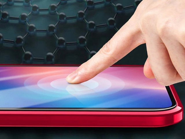 Etui na telefon magnetyczne Dr.Fit szklane do Xiaomi Mi Note 10/Pro Czerwone