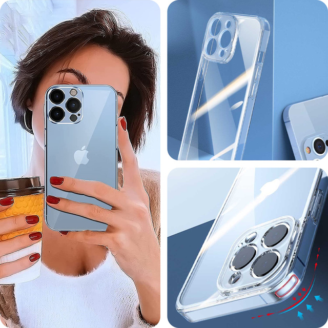 Alogy Etui na telefon ochronne obudowa Hybrid Case do Apple iPhone 12 Pro Max Przezroczyste
