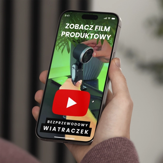 Wiatrak Mini wentylator Cyrkulator powietrza Alogy SmartFan™ Neck wiatraczek ręczny biurkowy z paskiem na szyję wyświetlacz LED 3600mAh Czarny