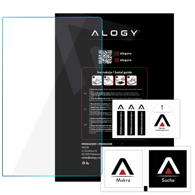 Alogy Screen Protector Pro+ Szkło hartowane 9H ochrona ekranu do Lenovo Yoga Tab 11 YT-J706 X/F/L