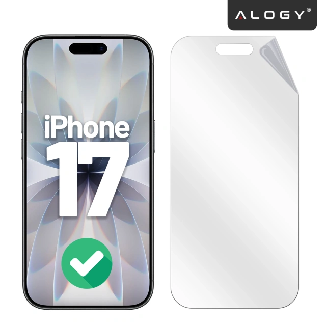 Folia hydrożelowa do Apple iPhone 17 – elastyczna ochrona ekranu, samoregeneracja, pełne dopasowanie i wysoka przejrzystość – Alogy Hydrogel Film™