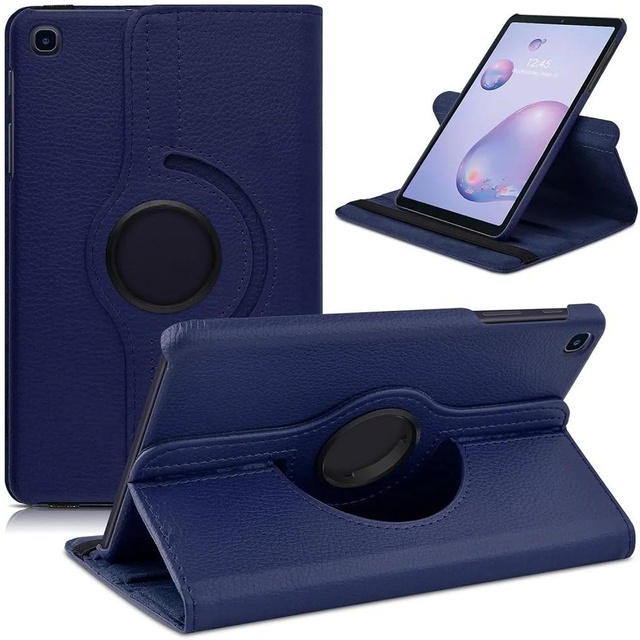 Alogy Etui do Samsung Galaxy Tab A9+ Plus 2023 11" (X210/X215/X216) obrotowe pokrowiec obudowa z klapką na tablet Case Granatowe