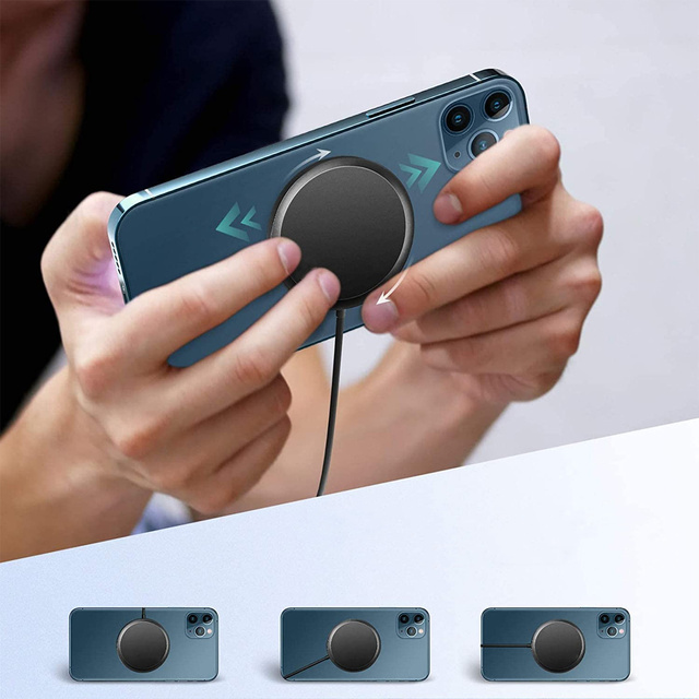Alogy Ładowarka indukcyjna Qi do iPhone 12 magnetyczna USB-C Type C