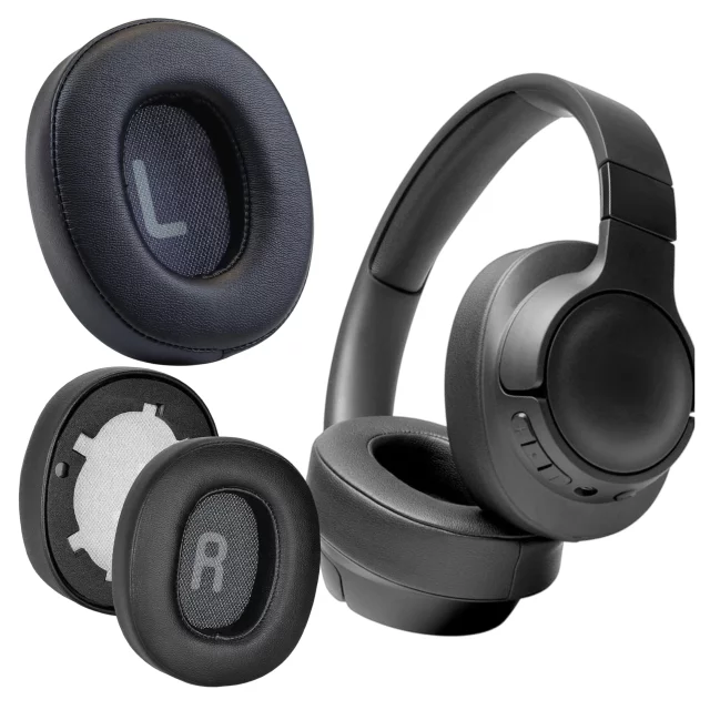 Nauszniki 2x wymienne pady gąbki do słuchawek do JBL Tune 700BT 710BT 720BT 750BTNC Alogy Earpads Czarne + urządzenie do demontażu