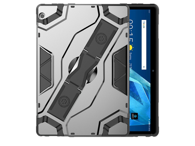 Alogy Pancerne etui Armor Case do Lenovo Tab M10 10.1 TB-X605F/L Srebrne