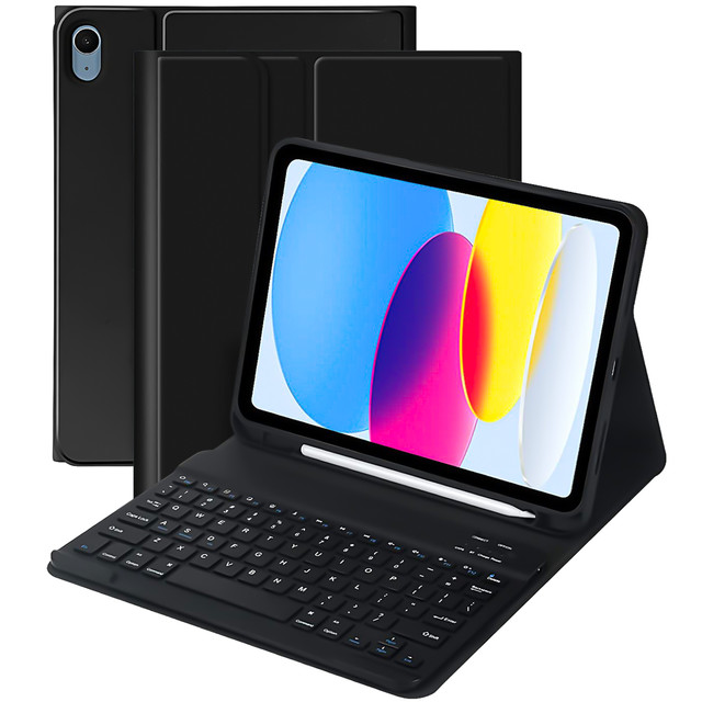 Alogy Etui z klawiatura bezprzewodowa Keyboard Case z miejscem na rysik do Apple iPad 10.9 2022 Czarne