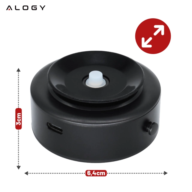 Uchwyt samochodowy magnetyczny do MagSafe Alogy MagMount™ Pro na deskę rozdzielczą kokpit pierścień Czarny