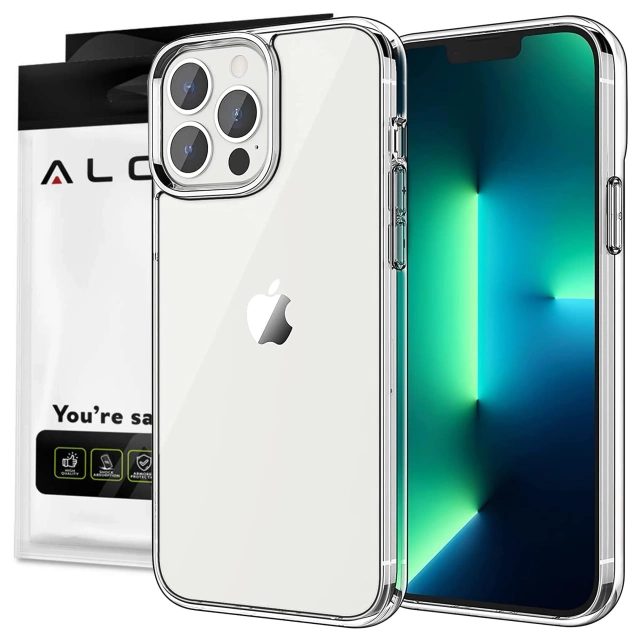 Alogy Etui na telefon pancerne obudowa Hybrid Case z osłoną na aparat do Apple iPhone 13 Pro Przezroczyste