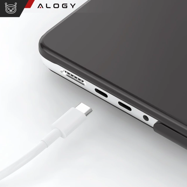 Etui matowe z podstawką Alogy ProStand™ obudowa do MacBook Air 13.3" (A1932/A2179/A2337) Czarne