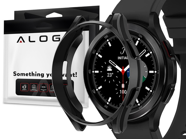 Alogy Etui do smartwatcha do Samsung Galaxy Watch 4 Classic 42mm Czarne