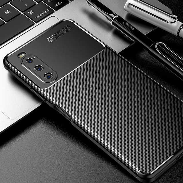 Alogy Etui na telefon obudowa ochronna Carbon Case do Sony Xperia 10 IV 2022 Black