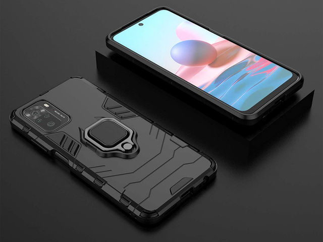Alogy Etui na telefon Stand Ring Armor do Xiaomi Redmi Note 10/10s czarne