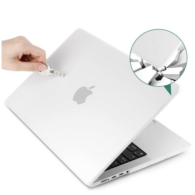 Alogy Etui na laptopa Hard Case do Apple Macbook Pro 16 2021 A2485 Matowy Biały