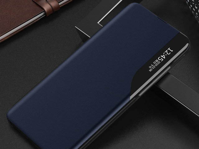 Alogy Etui na telefon portfel Smart View Cover do Galaxy A52 5G/ A52s Granatowe
