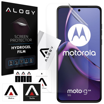 Folia Hydrożelowa do Motorola Moto G84 5G ochronna na telefon na ekran Alogy Hydrogel Film