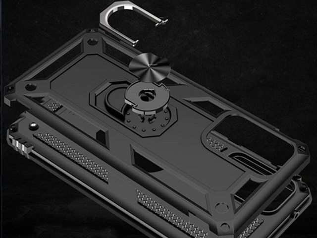 Alogy Stand Armor Ring Etui na telefon do Galaxy A72 pancerna obudowa Czarne