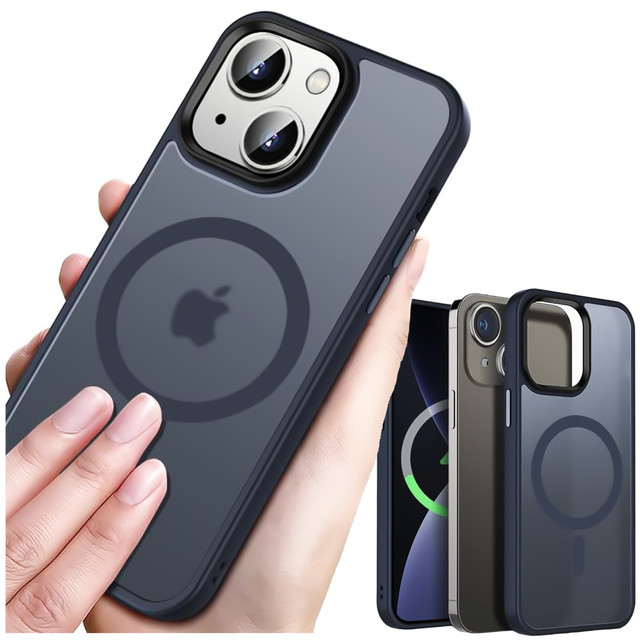 Alogy Etui ochronne do iPhone 13 Ring Case obudowa na telefon do MagSafe Granatowe