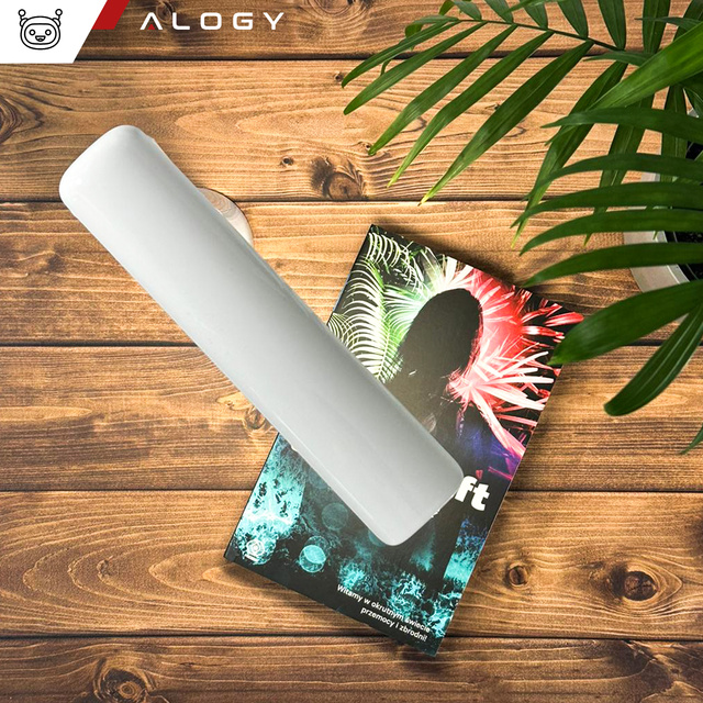Alogy Lampka LED nocna biurkowa 2w1 Lampa i Latarka 3 tryby Bezprzewodowa Regulacja światła Biała